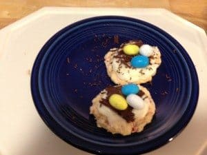 Easter Egg Nests Sugar Cookies