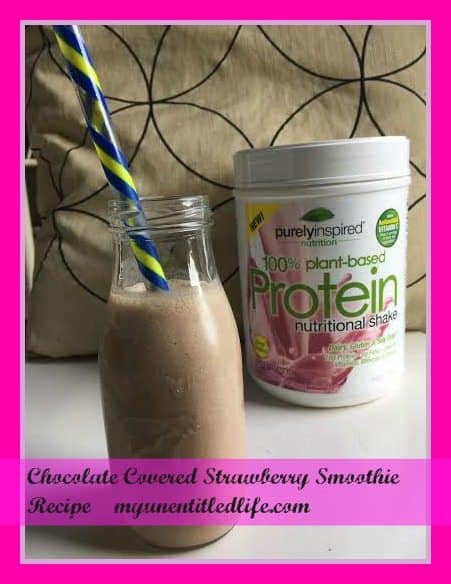 chocolate covered strawberry smoothie.