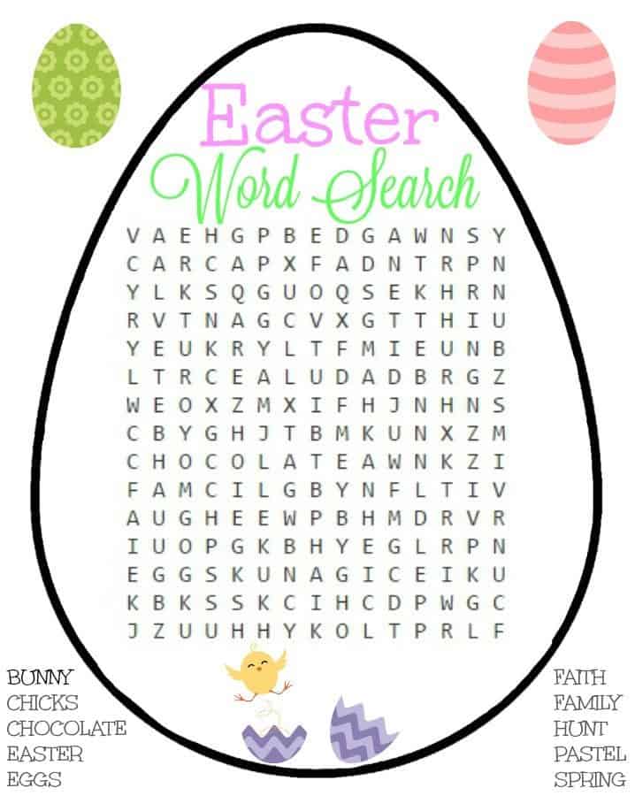 4 FREE Easter Printable Activities For Kids
