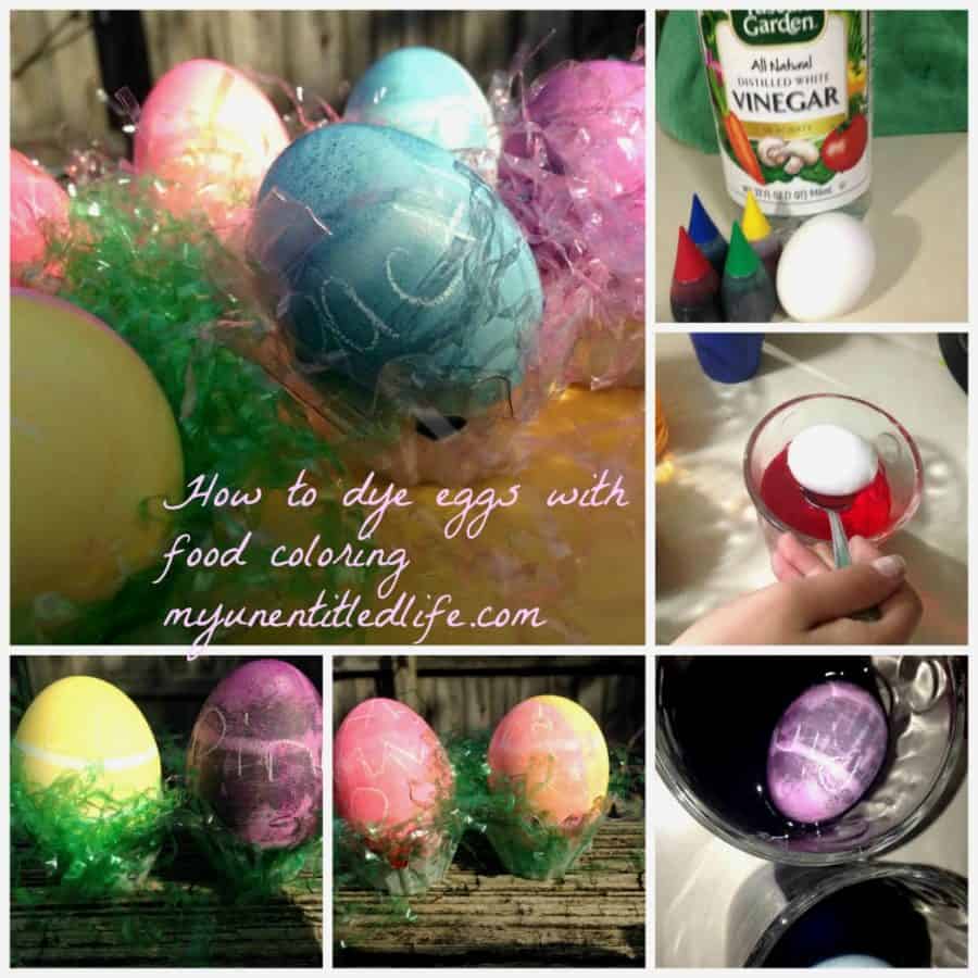 how to dye eggs using food coloring