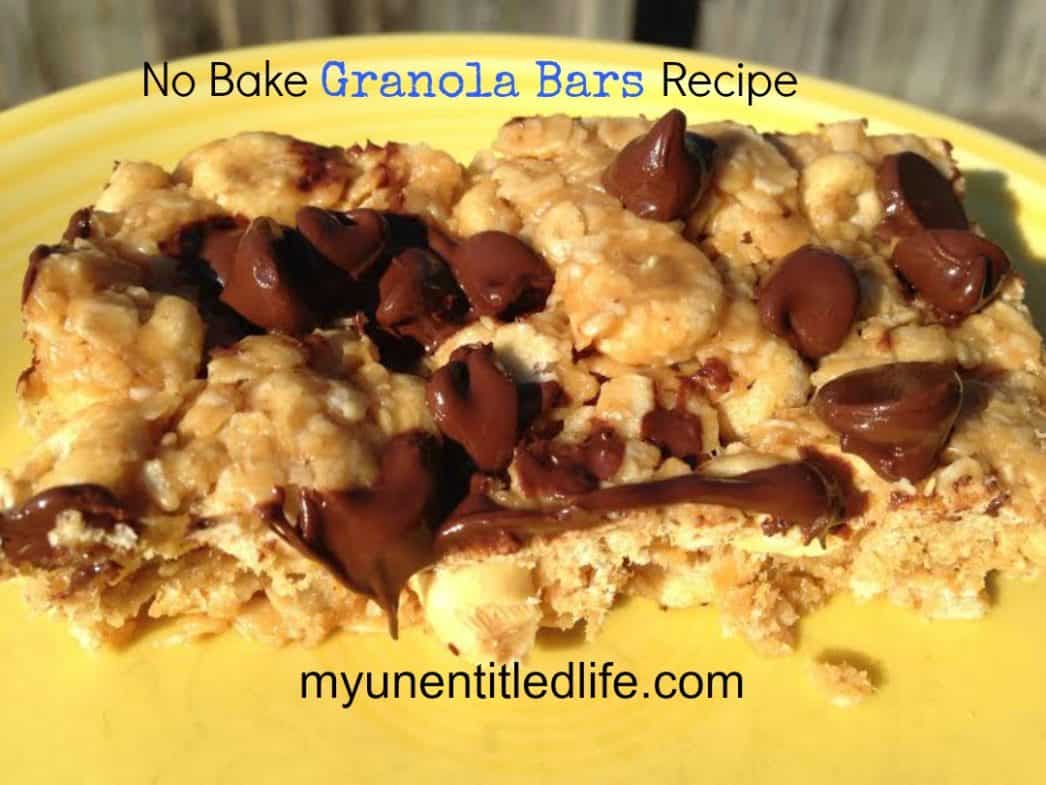 no bake granola bars recipe
