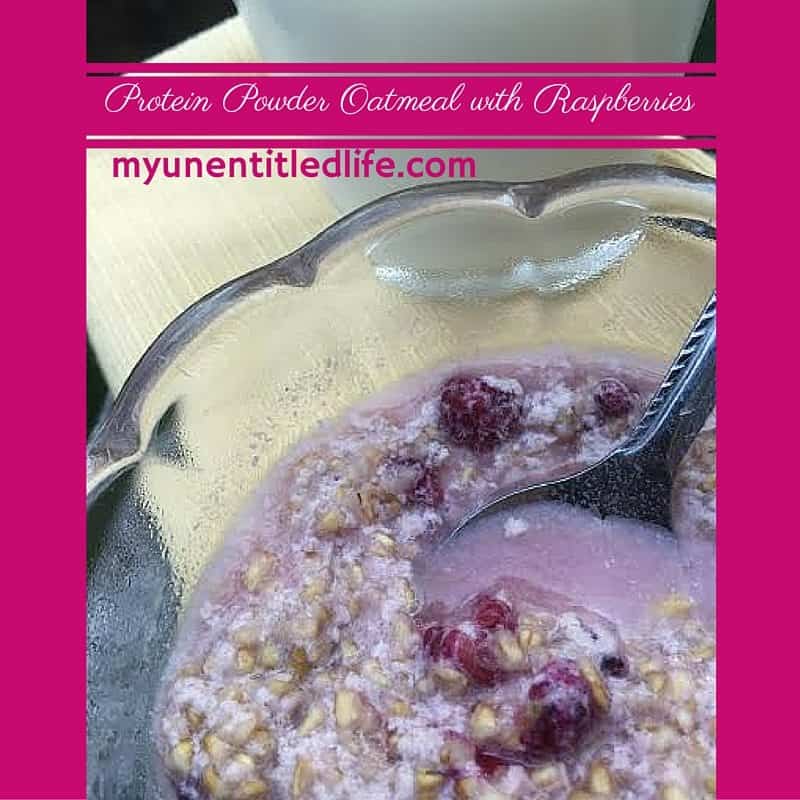 protein powder oatmeal with raspberries recipe