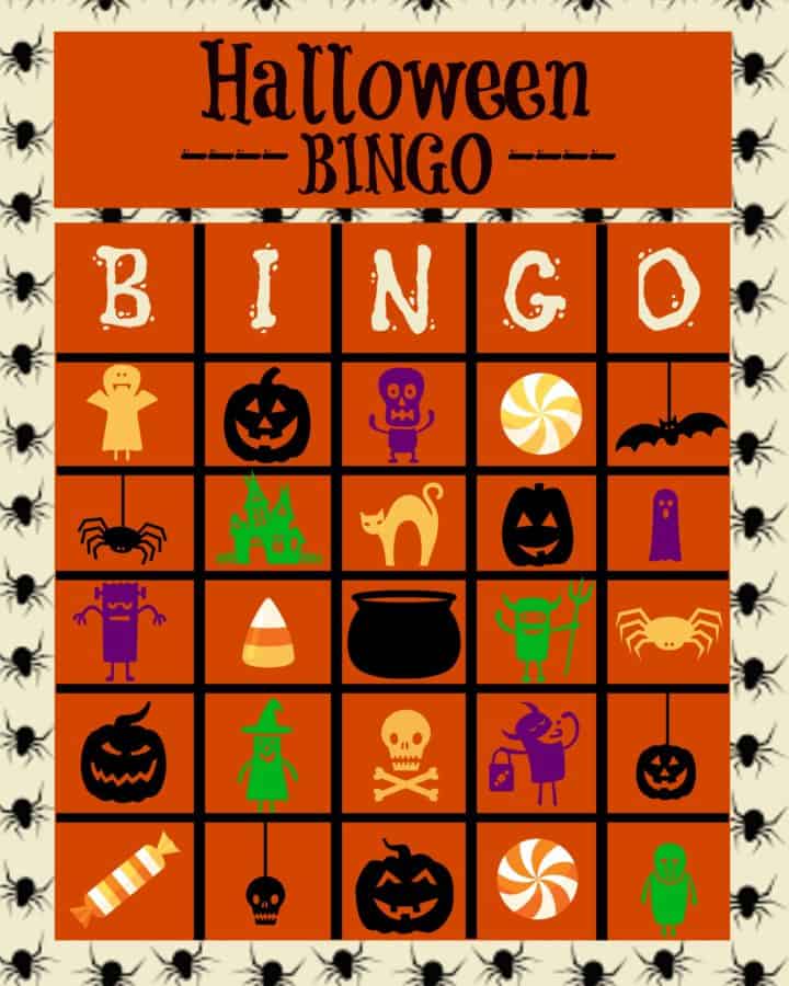 halloween bingo sheet