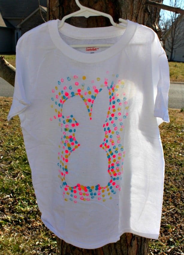 DIY Eraser-Stamped Easter Shirt