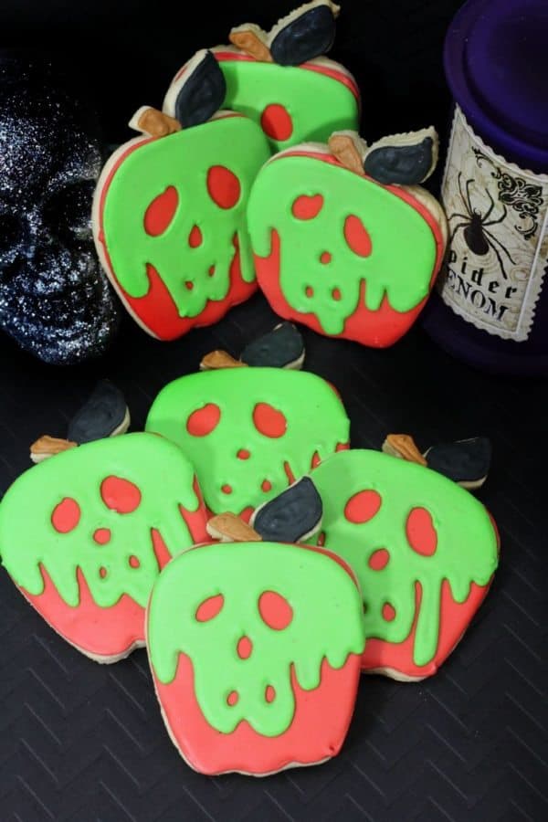 evil queen poison apple cookies
